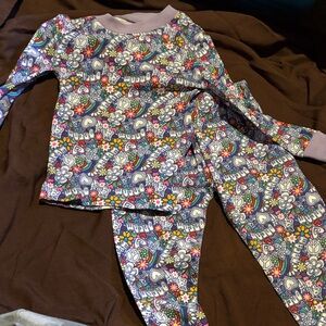 Kidgets Multicolor Floral Kids Pajama Set